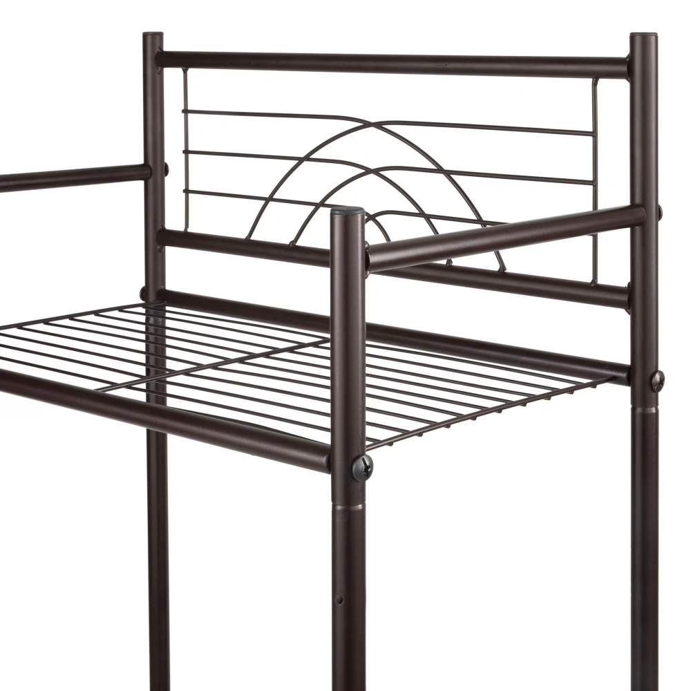 3 Shelves Tiered Iron Storage Shelf in Oil Rubbed Bronze view 3