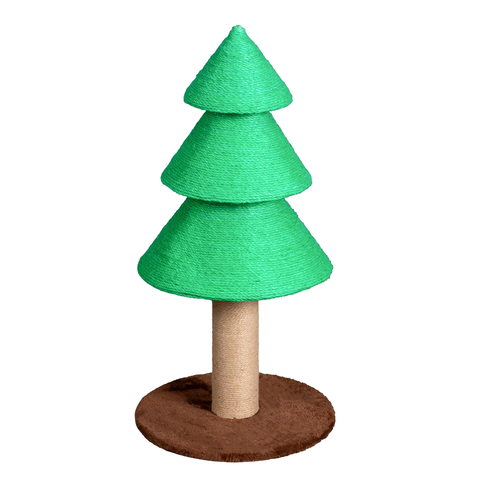 31.5 Inch Christmas Tree Cat Scratcher, Large Sisal Cat Scratch Tower for Indoor Cats, Green view 8