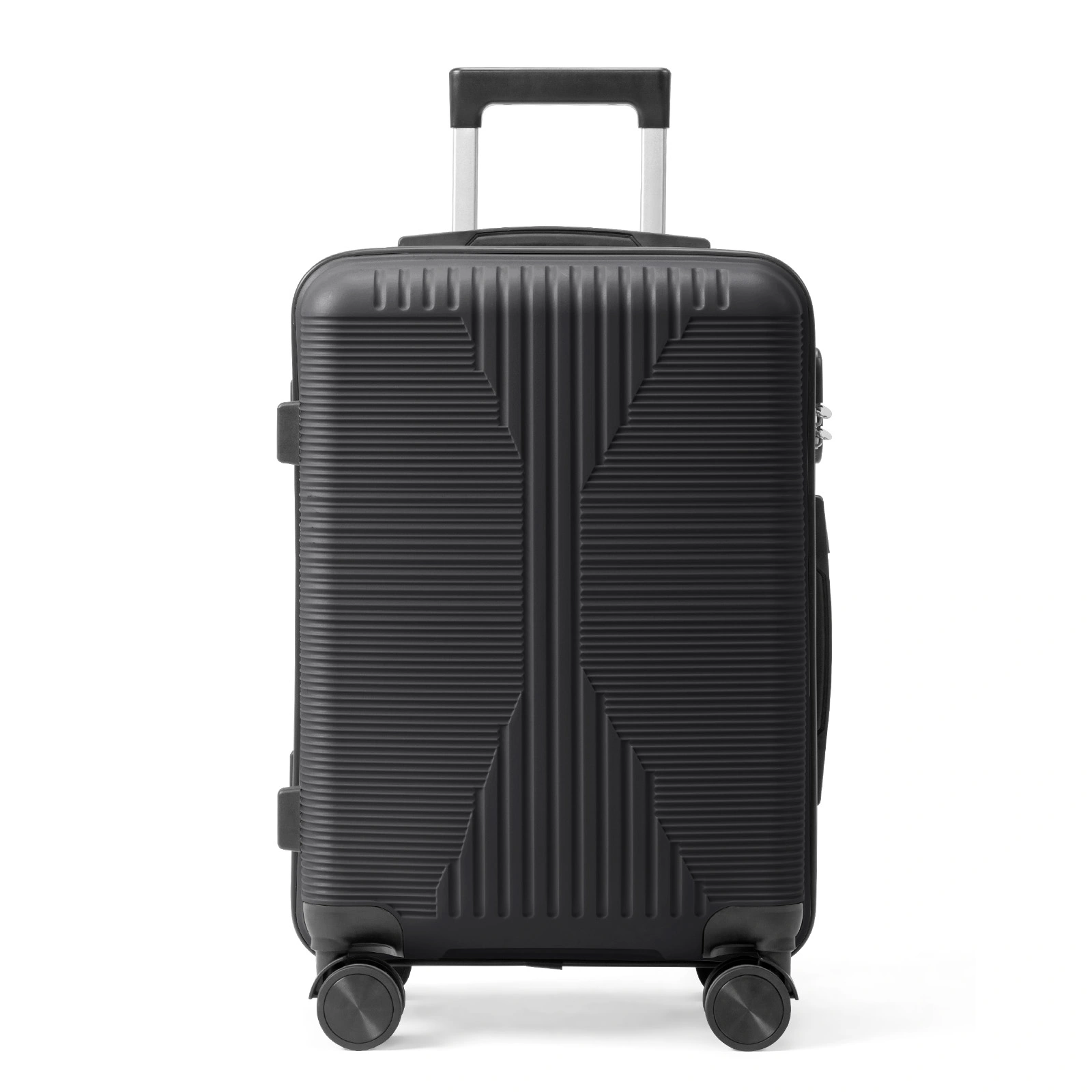 20in PP Trolley Case, Black Travel Suitcase with Spinner Wheels, Lightweight Carry-On Luggage view 12