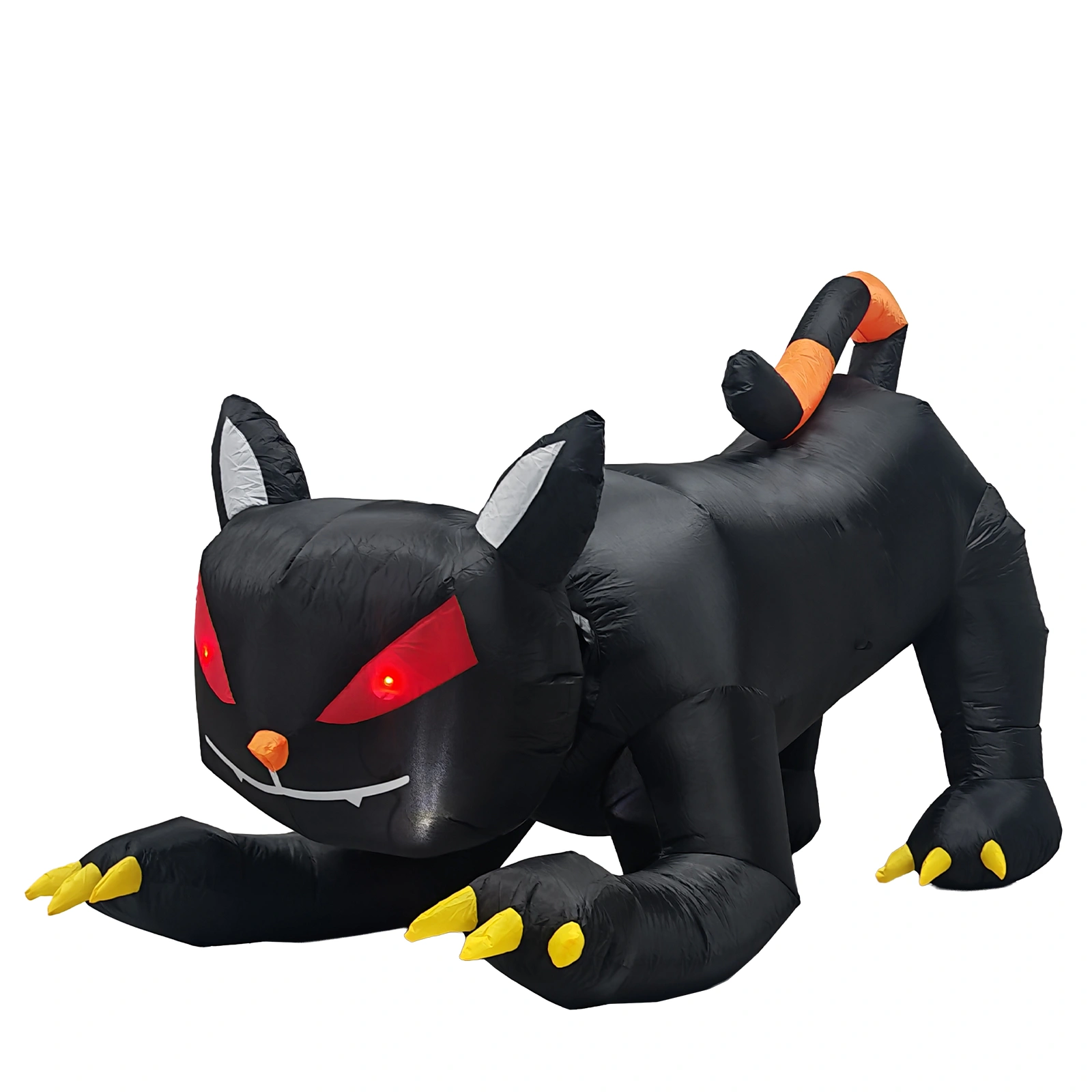 6.5FT Halloween Inflatables Animated Black Cat with Shakable Head, Outdoor Indoor Yard Decor with Built-in LED Lights