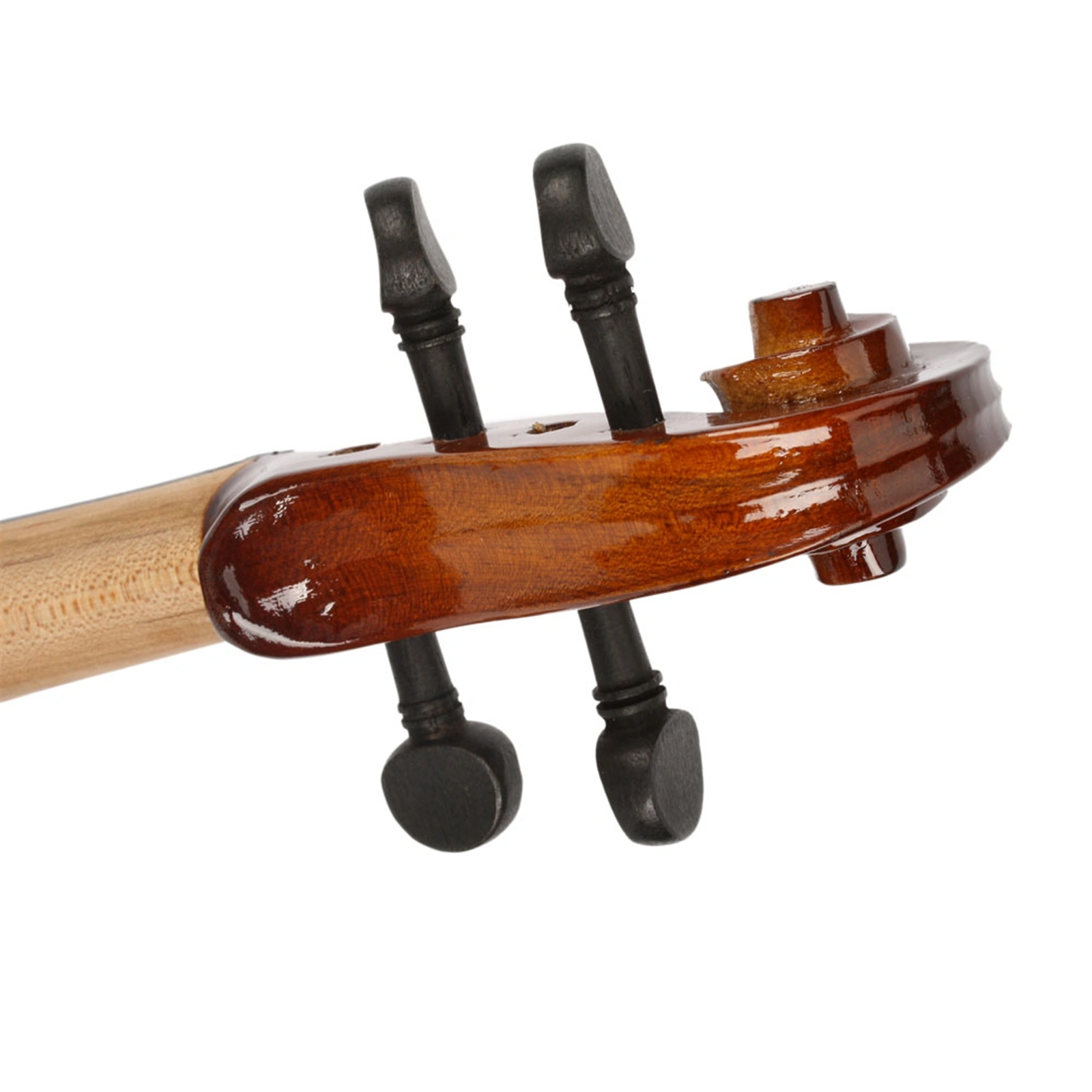 New 1/8 Acoustic Violin Case Bow Rosin Natural view 6