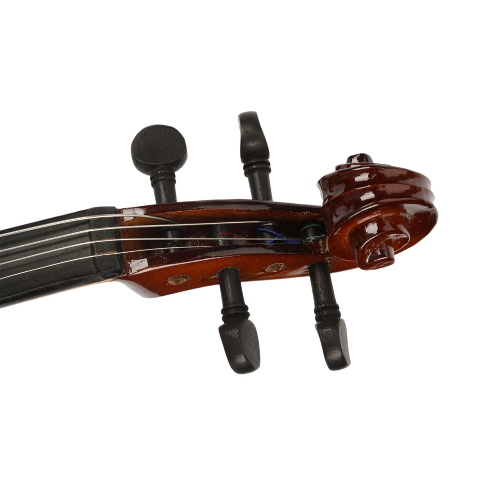New 1/8 Acoustic Violin Case Bow Rosin Natural view 7