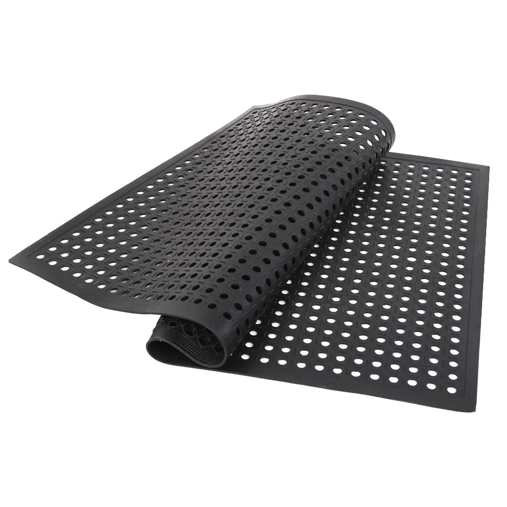 Industrial Hexagonal Anti-Fatigue Mat 150x90cm - Non-Slip Rubber Kitchen Bar Floor Mat with Drainage, Heavy-Duty Commercial Grade view 13