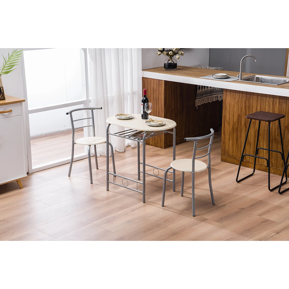 PVC Breakfast Table (One Table and Two Chairs) Natural view 12