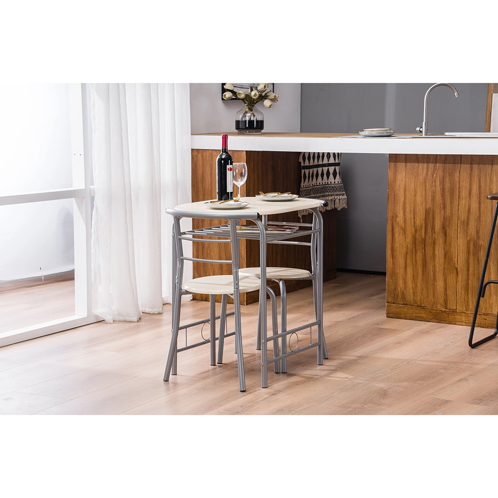 PVC Breakfast Table (One Table and Two Chairs) Natural view 14