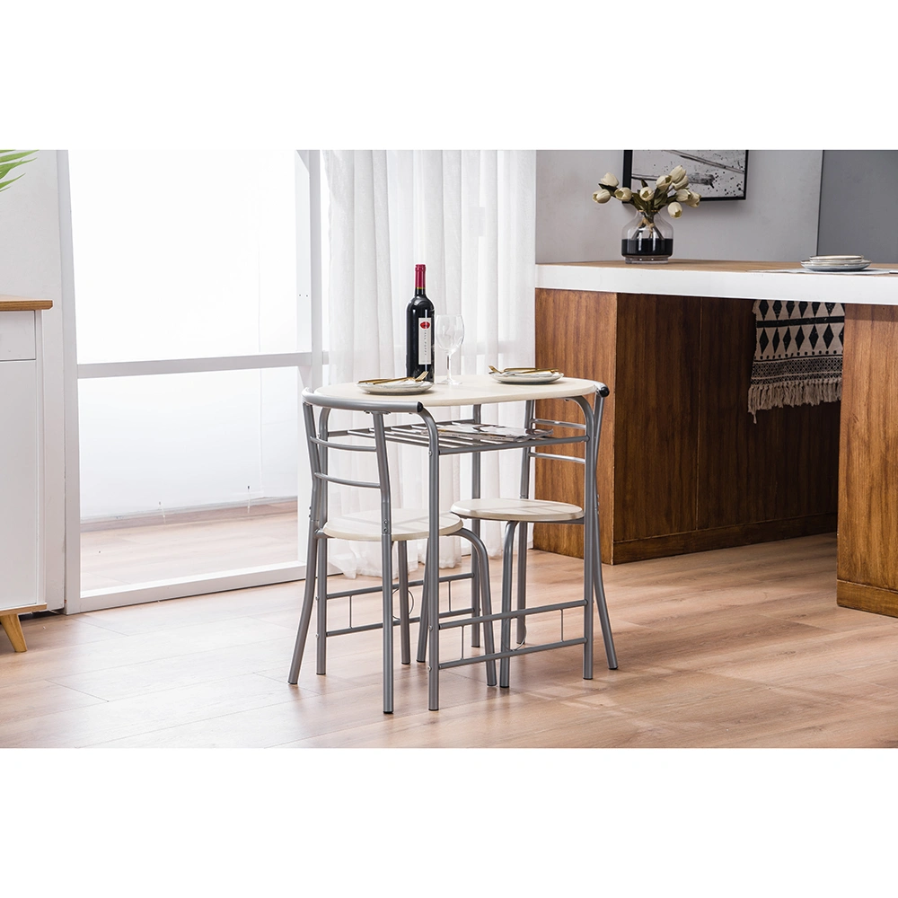PVC Breakfast Table (One Table and Two Chairs) Natural view 16