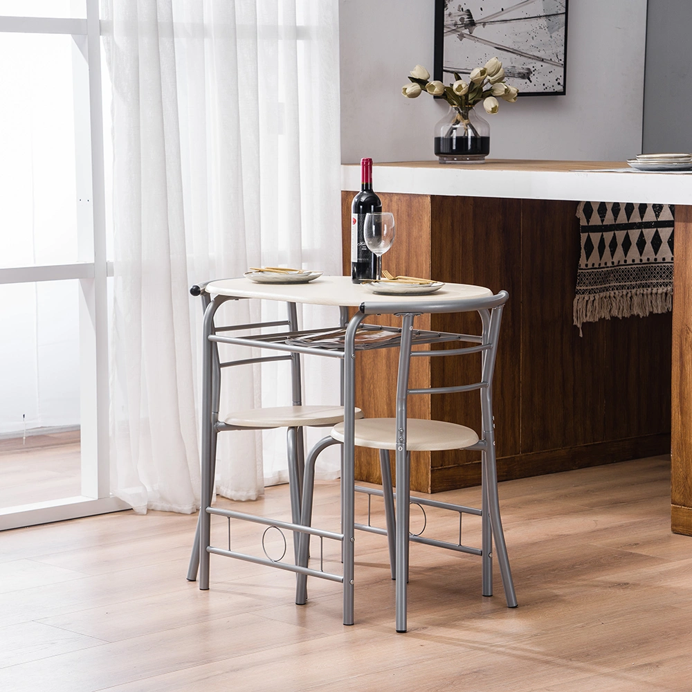 PVC Breakfast Table (One Table and Two Chairs) Natural view 32