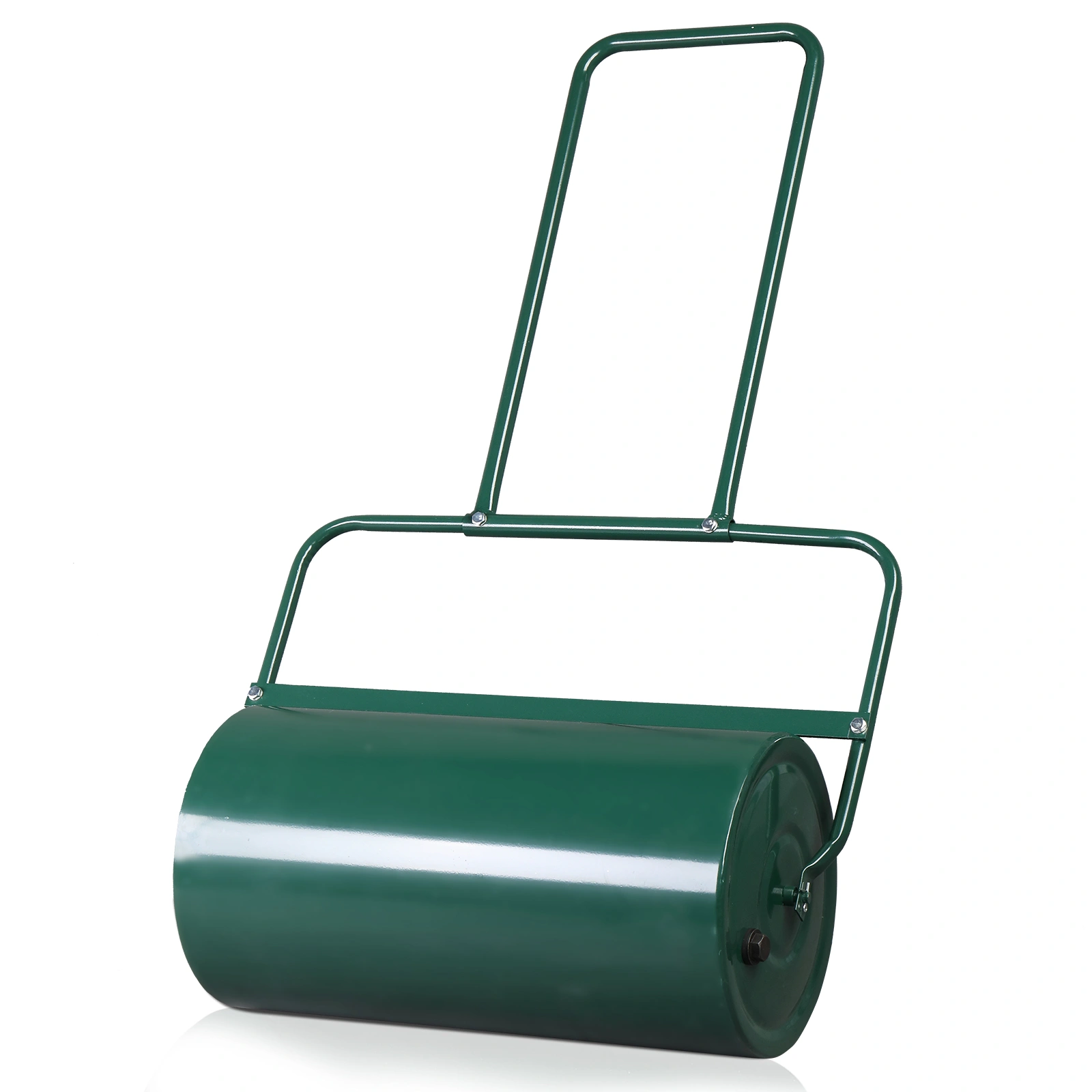 24 Inch Iron Lawn Roller for Garden, Cylindrical Compactor with Black Finish, Compatible with 90673505, Heavy Duty Yard Tool