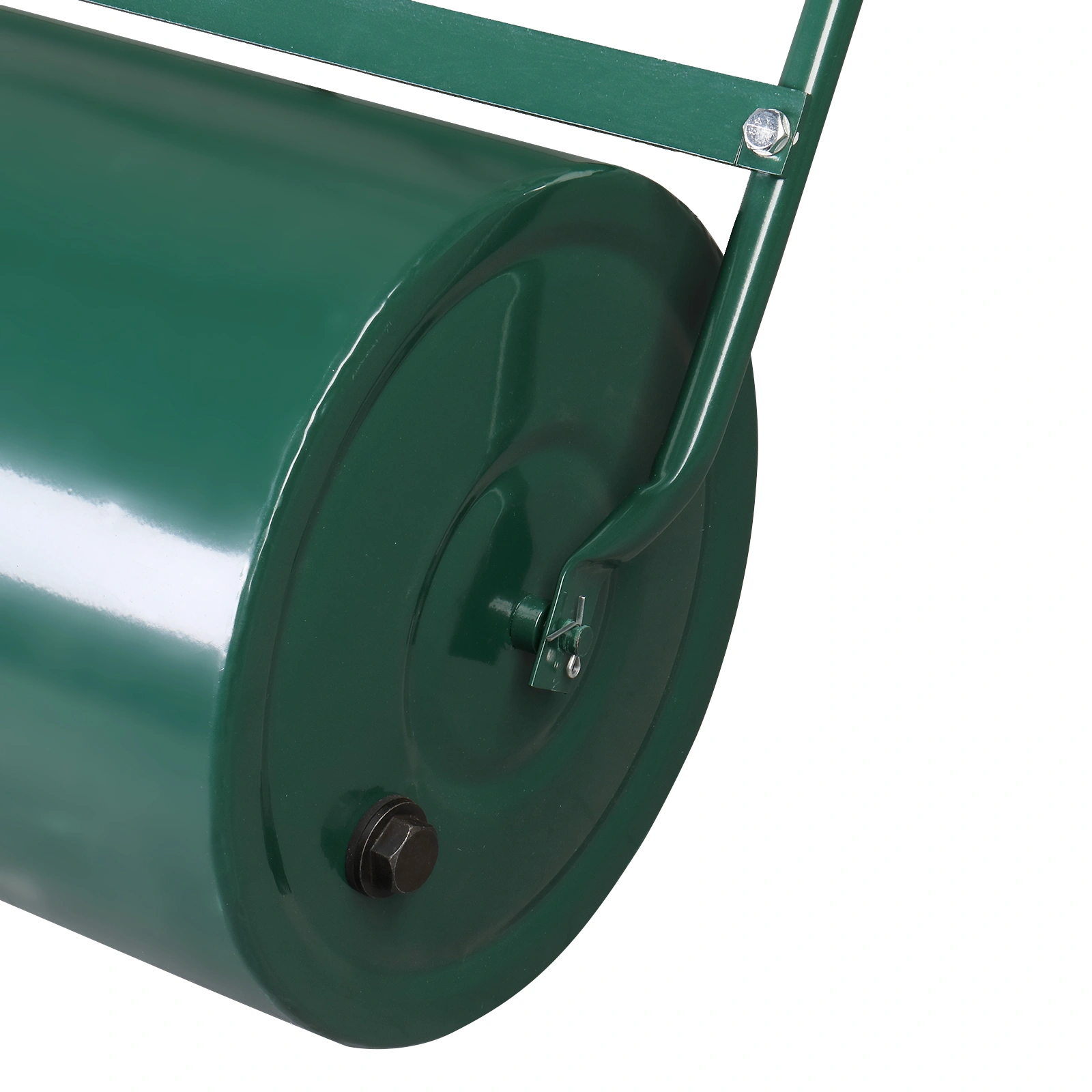 24 Inch Iron Lawn Roller for Garden, Cylindrical Compactor with Black Finish, Compatible with 90673505, Heavy Duty Yard Tool view 3