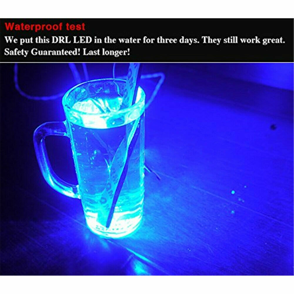 12V LED STRIP DRL DAYTIME RUNNING LIGHTS FOG COB CAR LAMP DRIVING US(tk/temu self-pickup orders) view 4