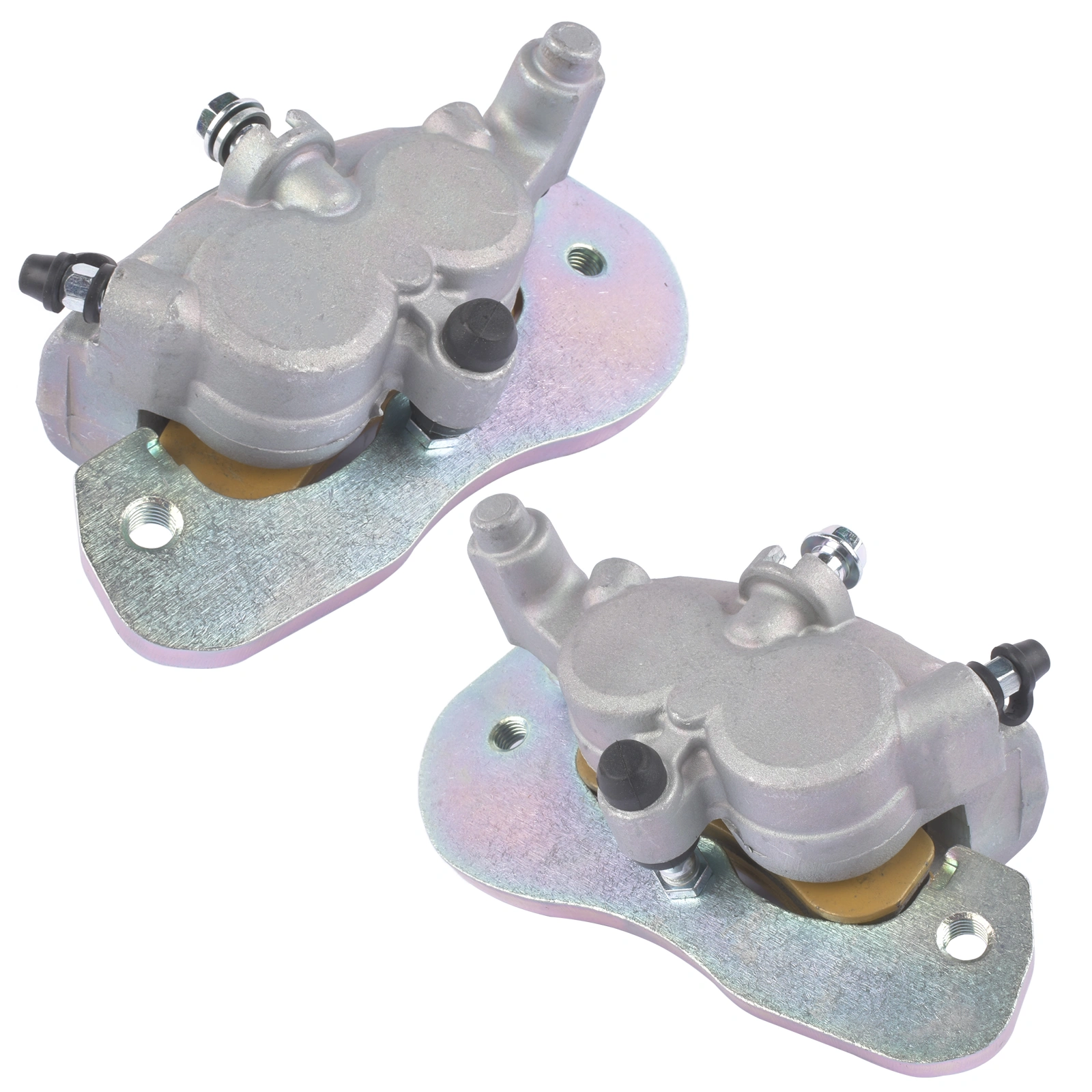 2pcs Front Brake Calipers & Sintered Pads Replacement for Can-Am Commander Defender Maverick 705601462+705601463 view 3