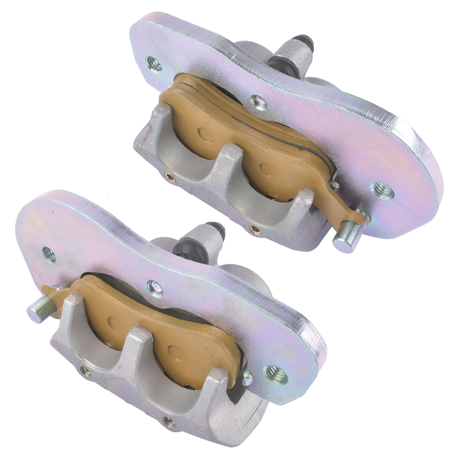 2pcs Front Brake Calipers & Sintered Pads Replacement for Can-Am Commander Defender Maverick 705601462+705601463 view 7