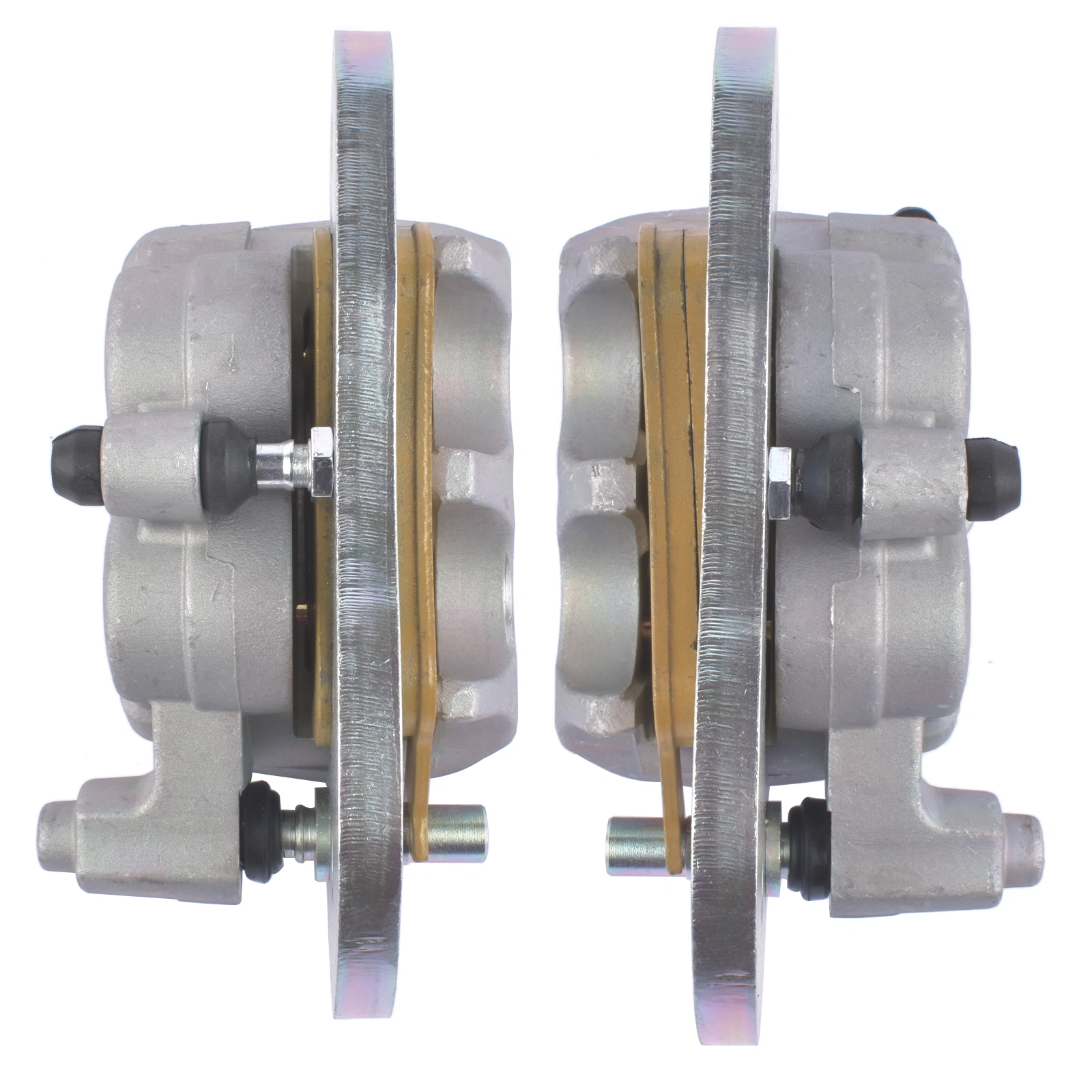 2pcs Front Brake Calipers & Sintered Pads Replacement for Can-Am Commander Defender Maverick 705601462+705601463 view 8
