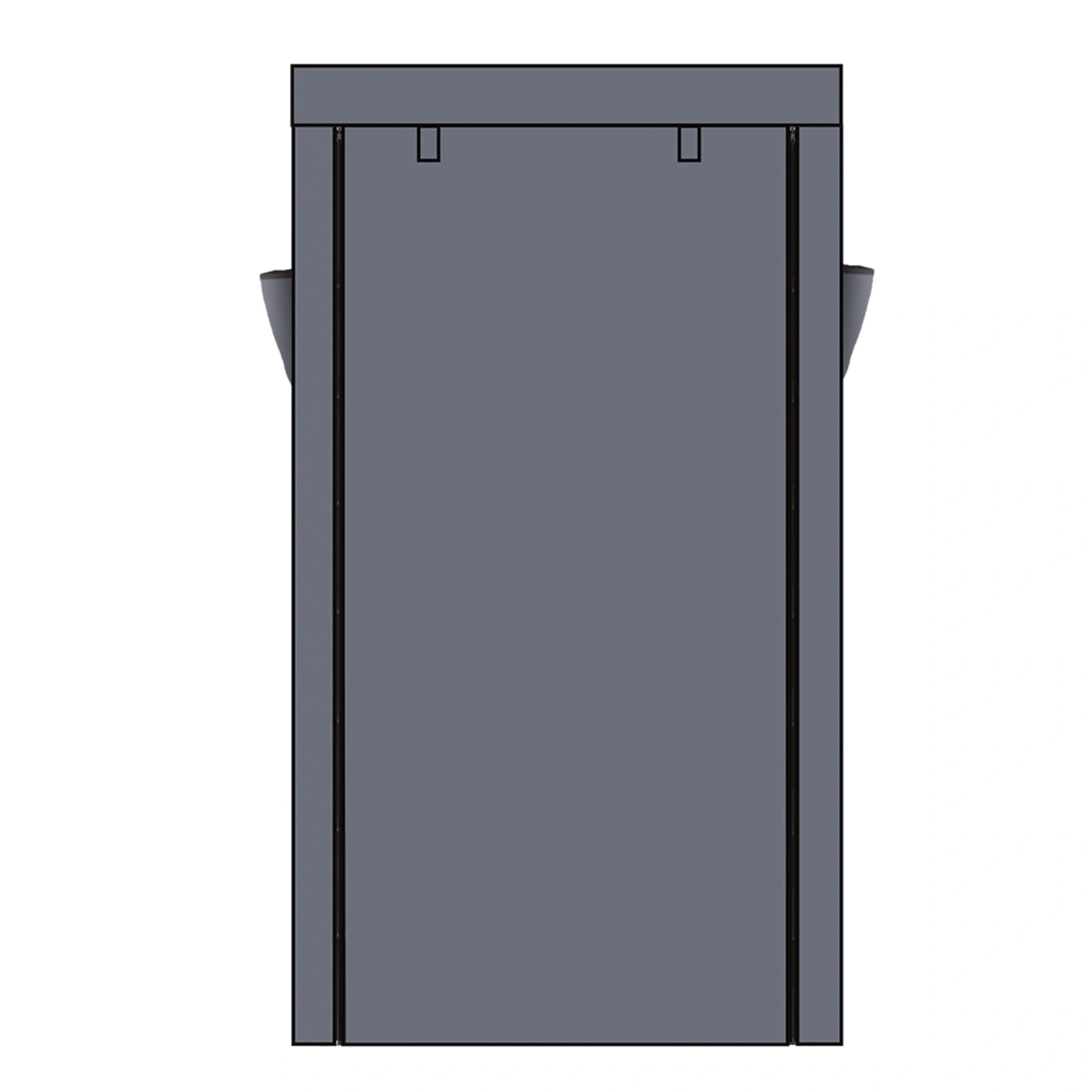 10-Tier Shoe Rack with Dustproof Cover, Gray Closet Shoe Storage Cabinet Organizer
