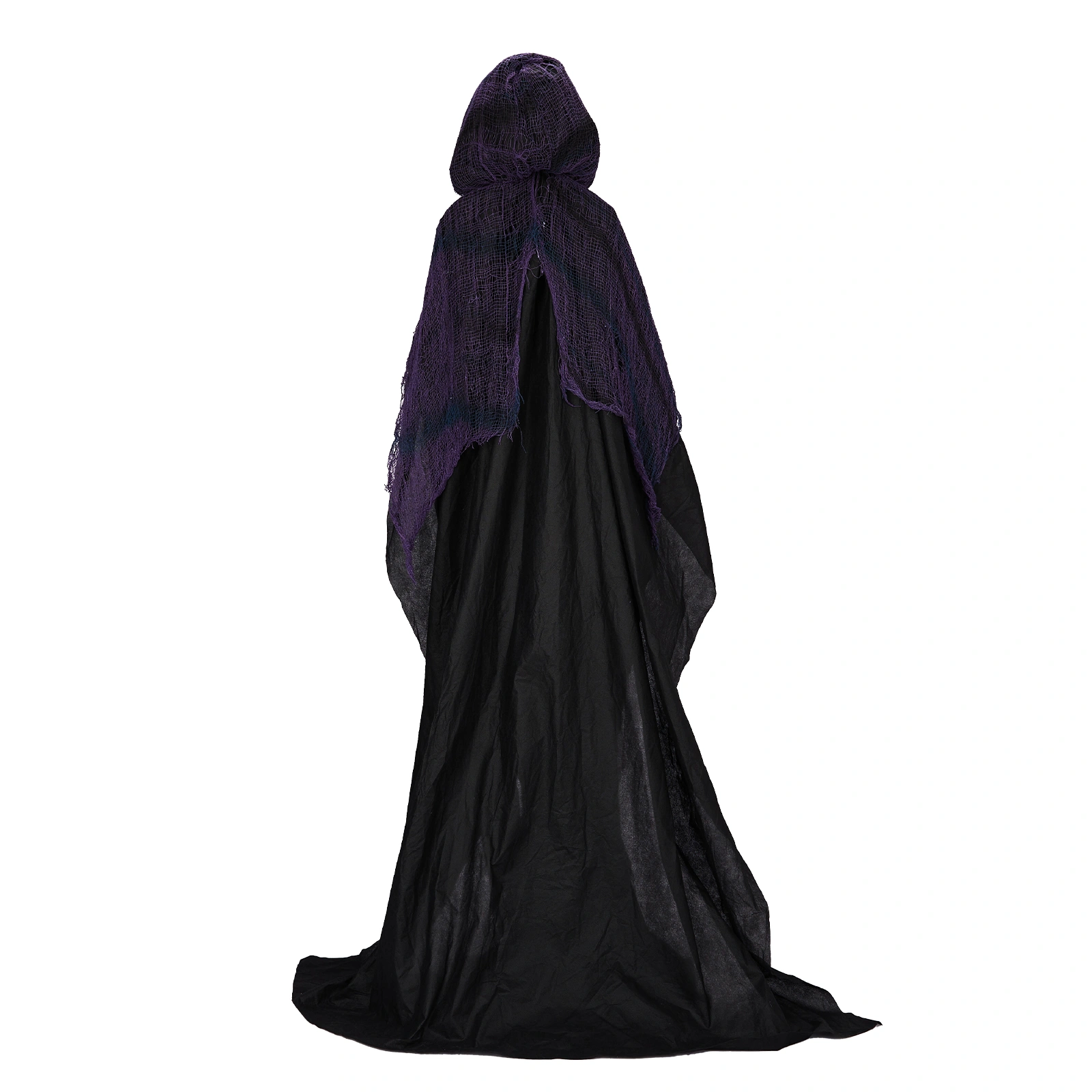 6ft Halloween Decorations Outdoor Life Size Animatronics Grim Reaper with Chain, Sound-Actived Party Decor with Creepy Sound, Scary Haunted House Props for Garden Yard Lawn view 4