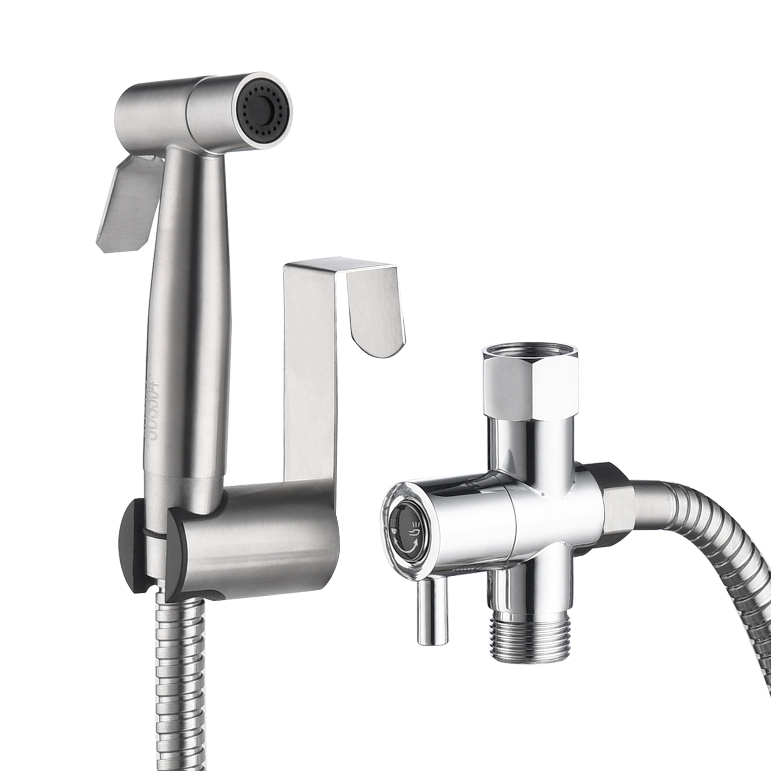 Handheld Bidet Sprayer for Toilet, Dual-Use Cloth Diaper Sprayer with Flexible Hose