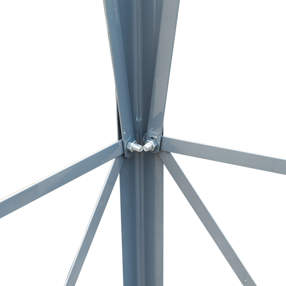 8FT Outdoor Garden Windmill - Weather Resistant Yard Decor Gray & Red view 11